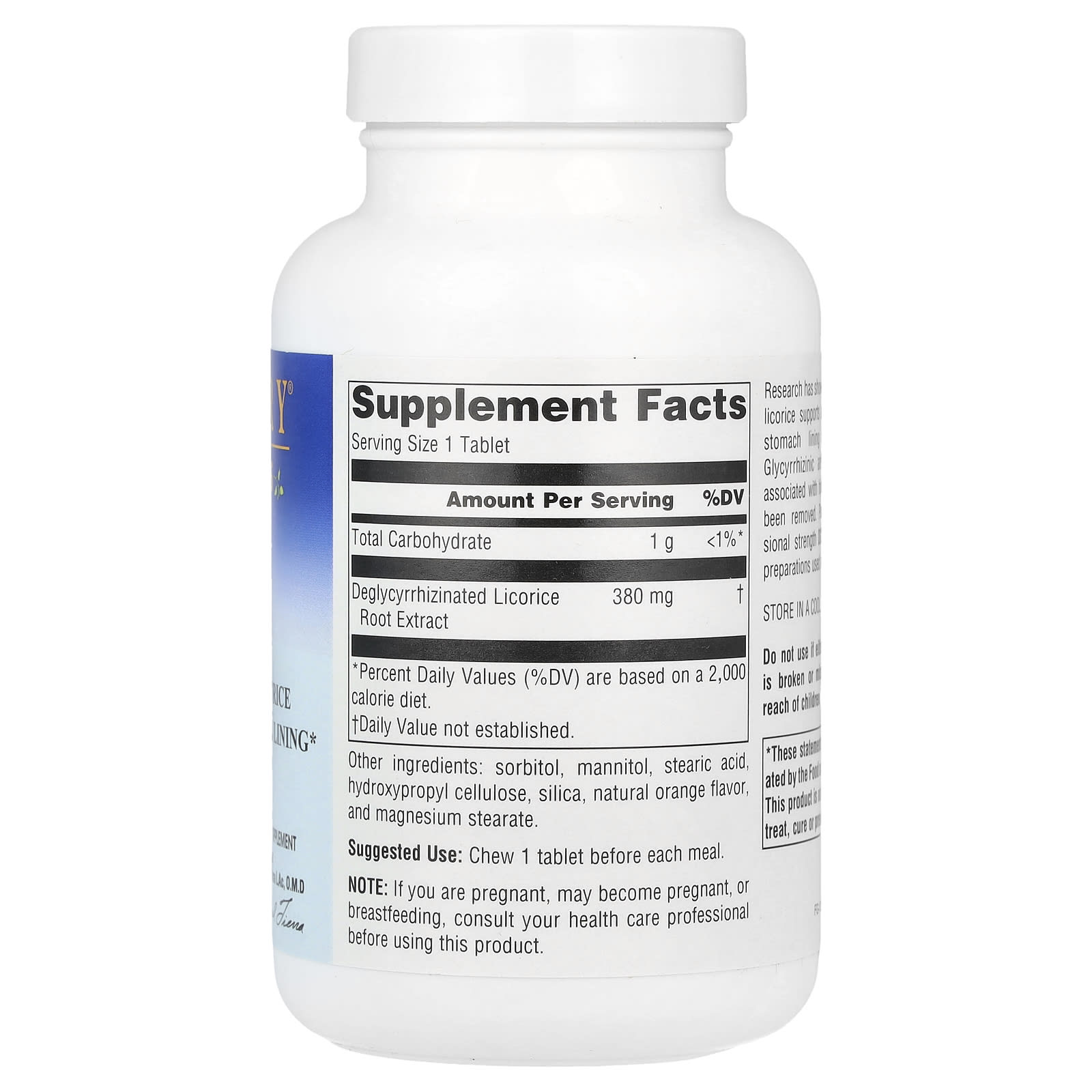 Planetary Herbals, DGL, 380 mg, 100 Chewable Tablets - Image 2