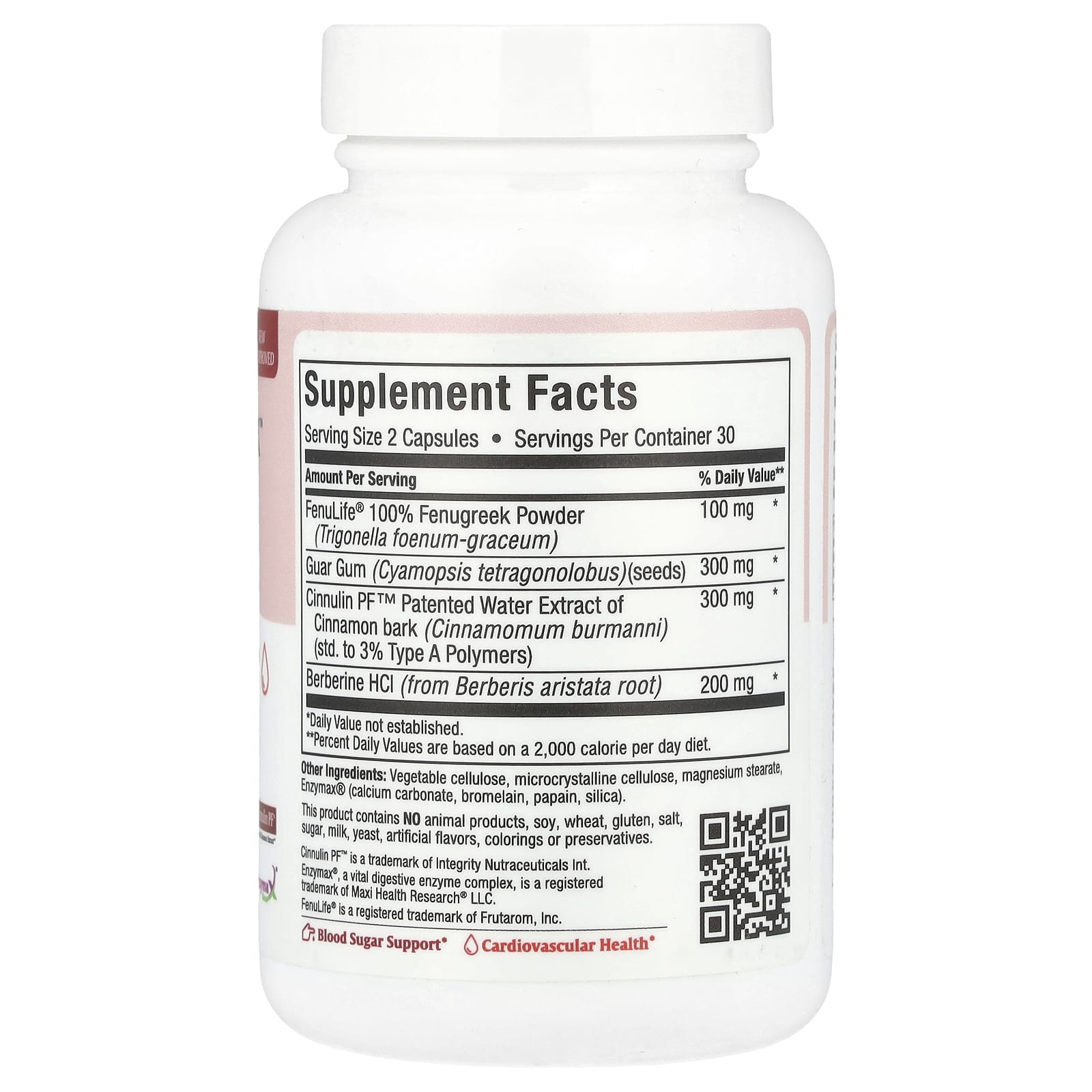 Maxi Health, Maxi Cinnacaps Complex™ With Berberine, 60 Maxicaps - Image 2