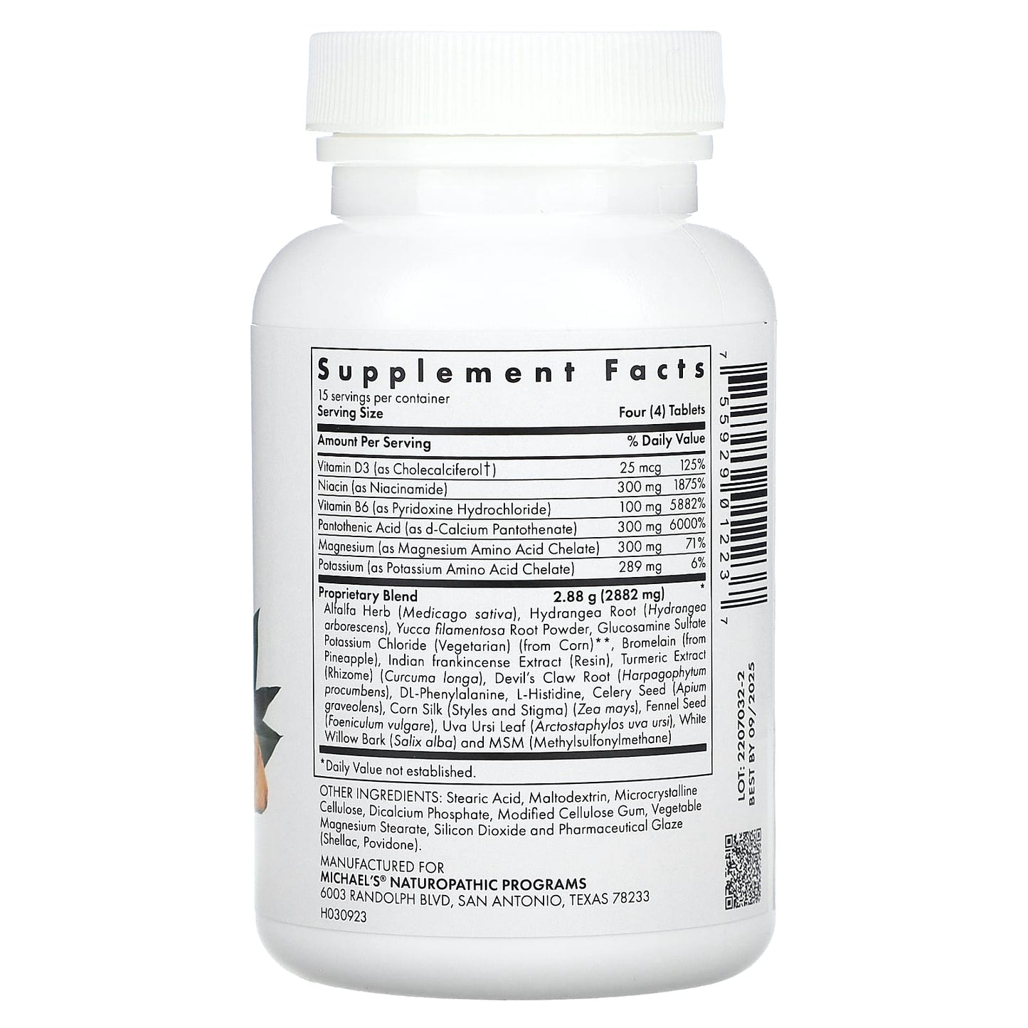 Michael's Health, Joint Mobility Factors, 60 Vegetarian Tablets - Image 2