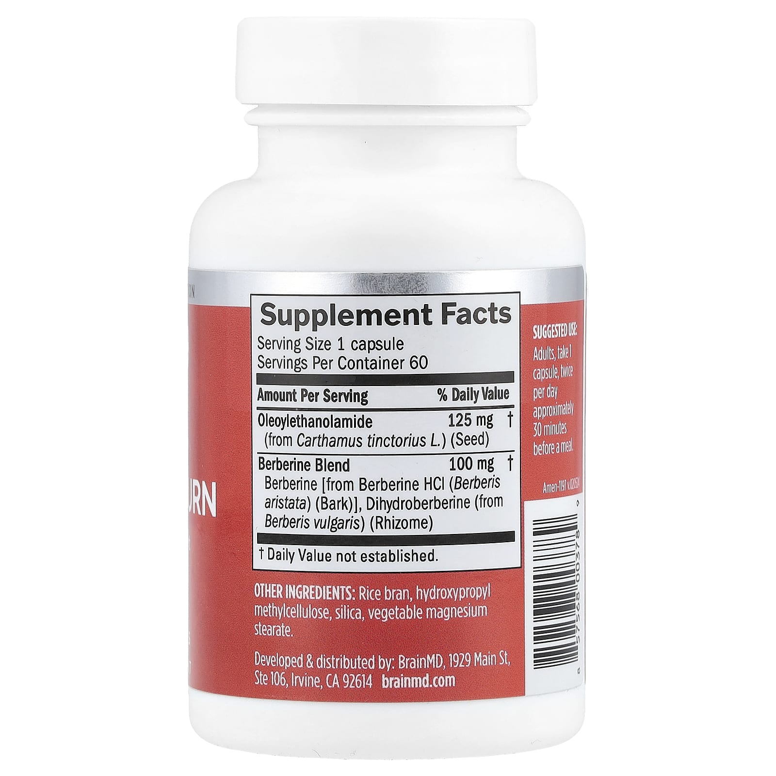BrainMD, Smart Metabolic Burn, 60 Vegan Capsules