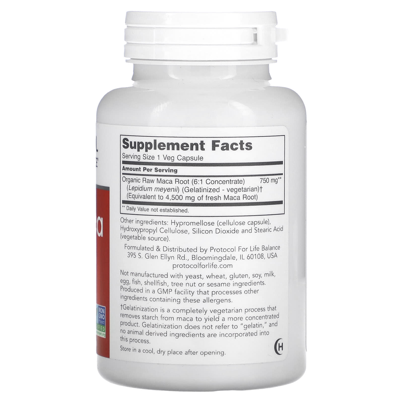 Protocol for Life Balance, Raw Maca, 750 mg , 90 Veg Capsules - Image 2