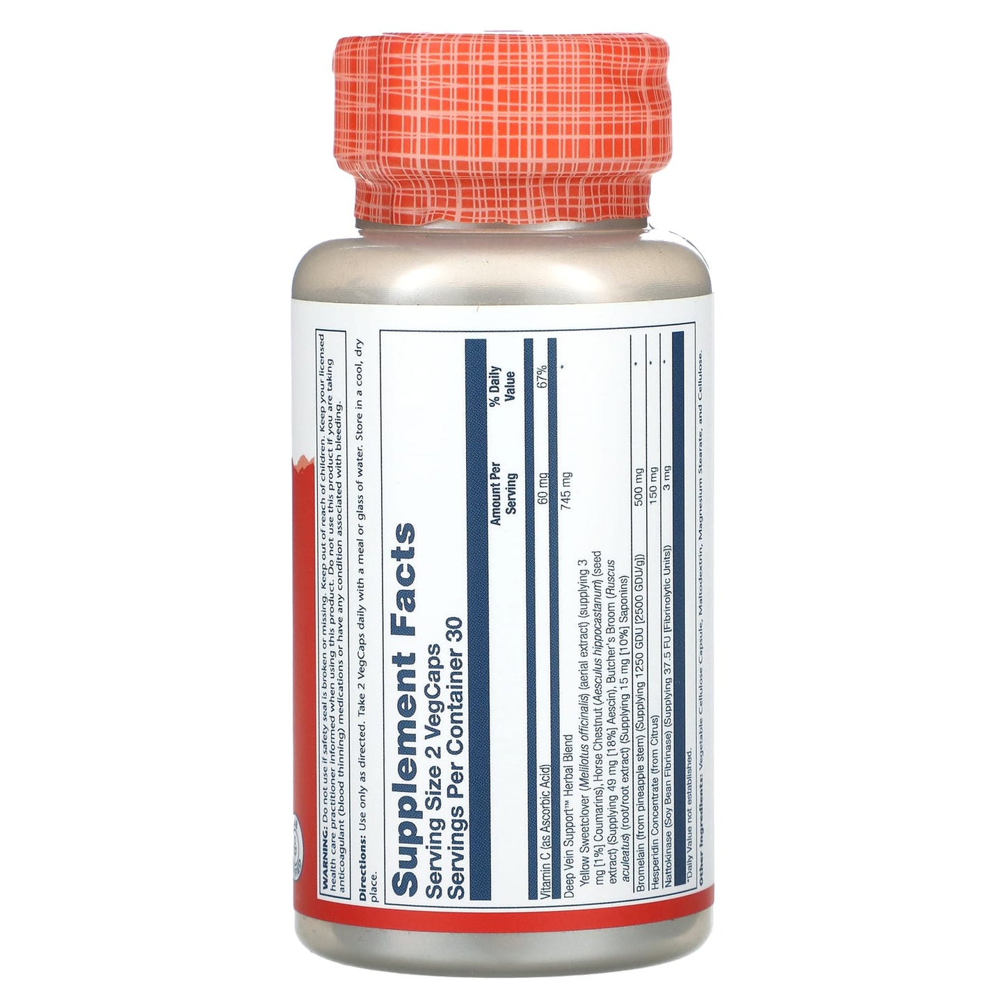 Solaray, Deep Vein Support, 60 VegCaps - Image 2