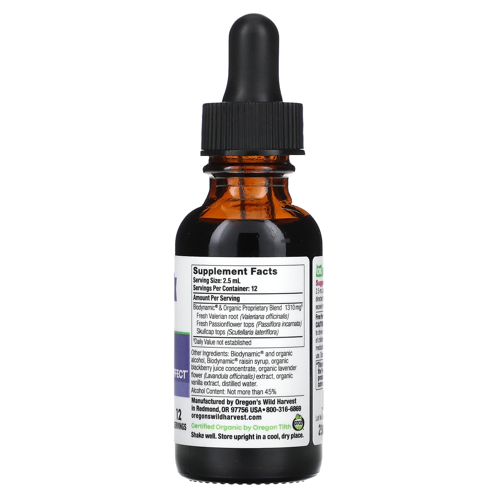 Oregon's Wild Harvest, Biodynamic, SawLogs, Vanilla + Lavender, 1 fl oz (30 ml) - Image 2
