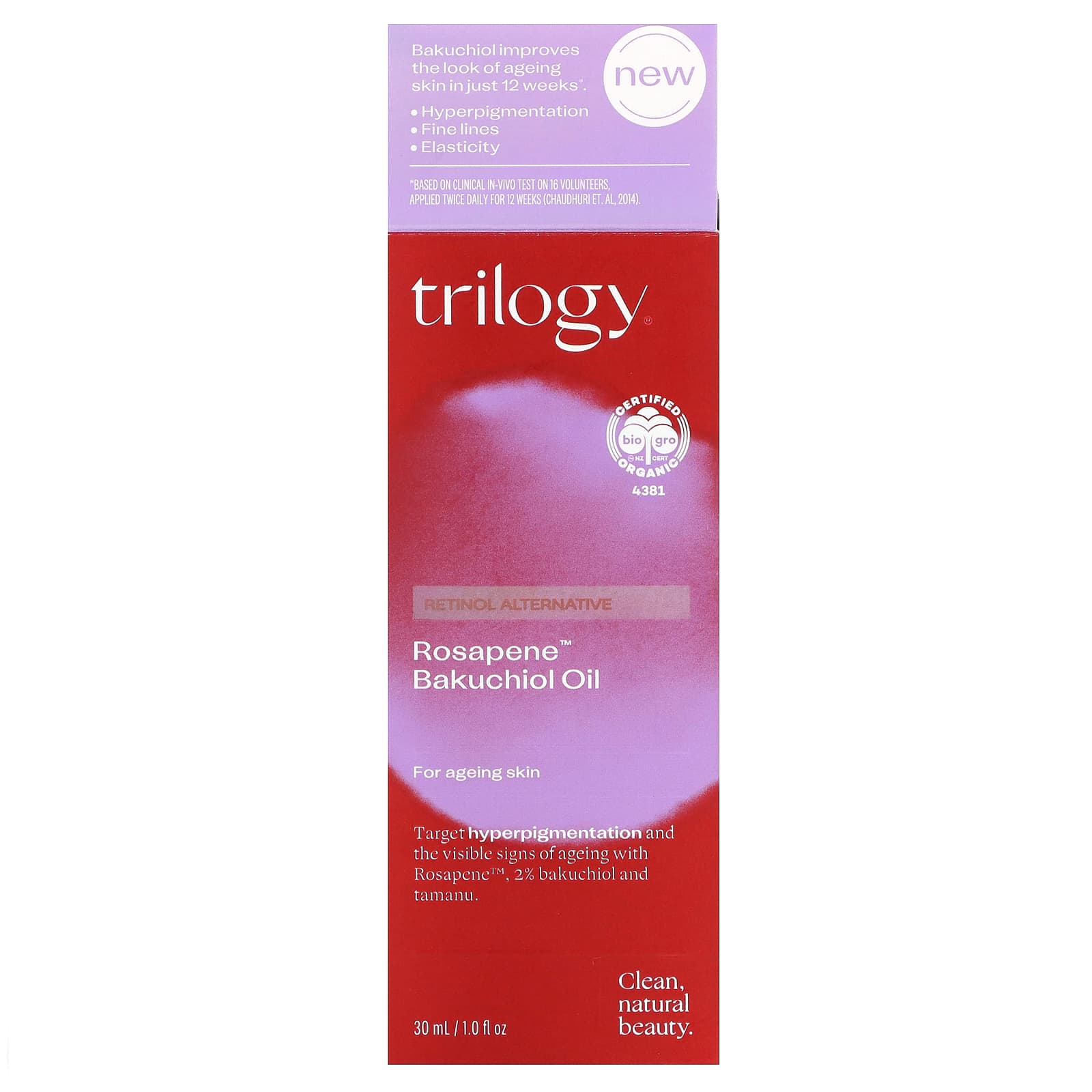 Trilogy, Rosapene Bakuchiol Oil, 1 fl oz (30 ml) - Image 2
