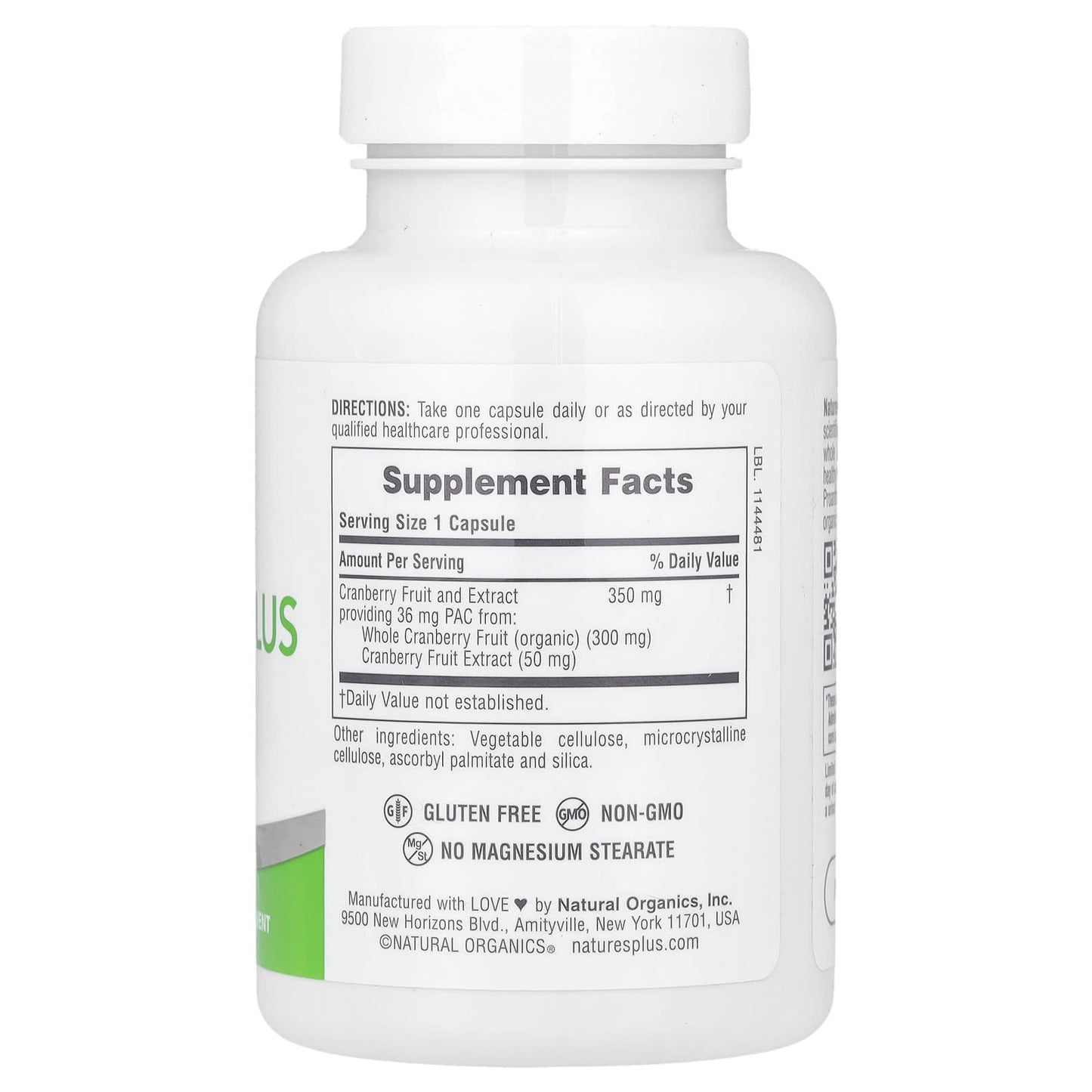 NaturesPlus, PRO Cranberry Plus, 60 Capsules (350 mg per Capsule) - Image 2