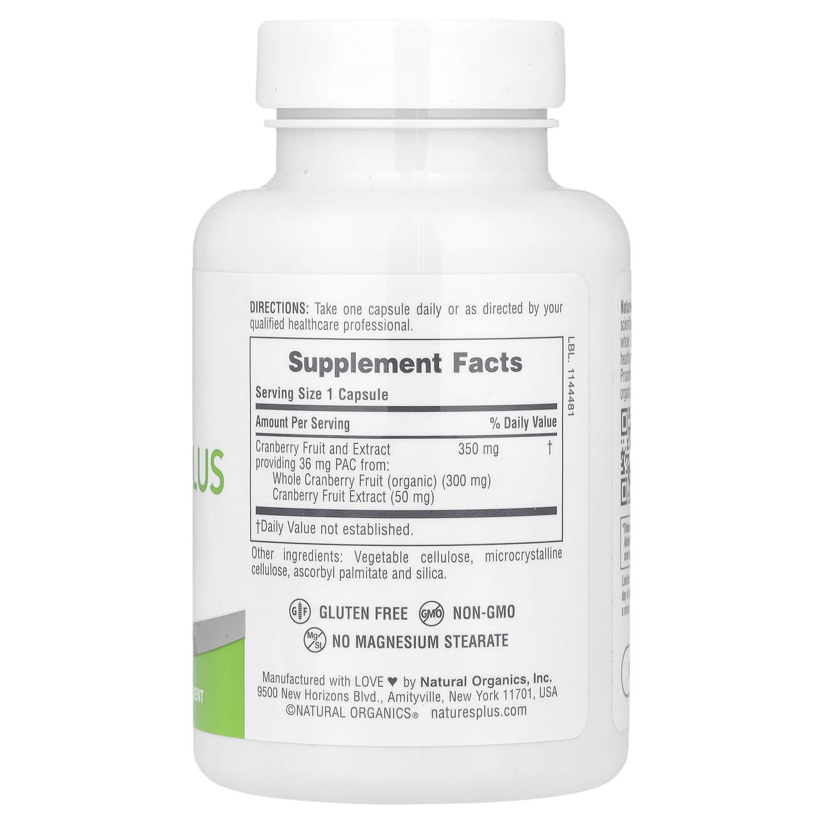 NaturesPlus, PRO Cranberry Plus, 60 Capsules (350 mg per Capsule) - Image 2