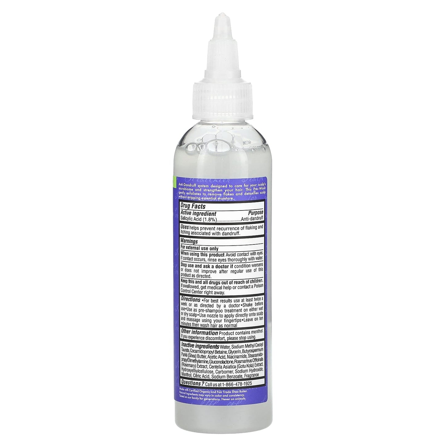 SheaMoisture, Apple Cider Vinegar Anti-Dandruff Pre-Wash w/ Salicylic Acid , 4 fl oz (118 ml) - Image 2