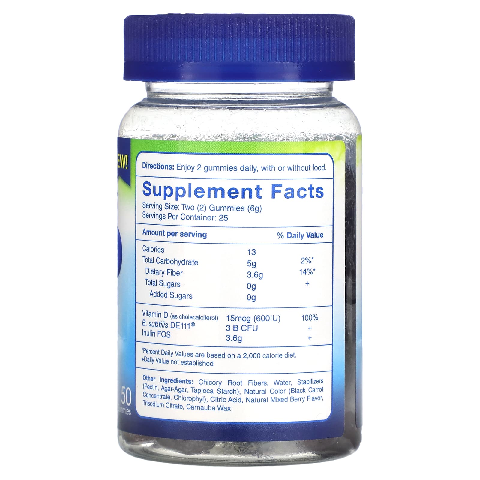 TruBiotics, Digestive Immune Health, Natural Mixed Berry, Sugar-Free, 50 Gummies - Image 2