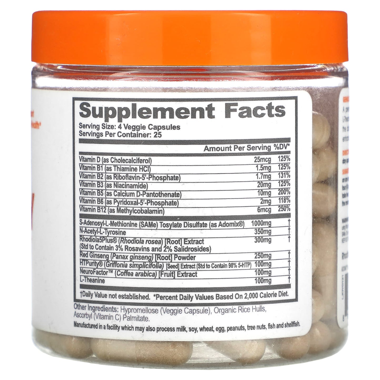 The Genius Brand, Genius Joy, 100 Veggie Capsules - Image 2