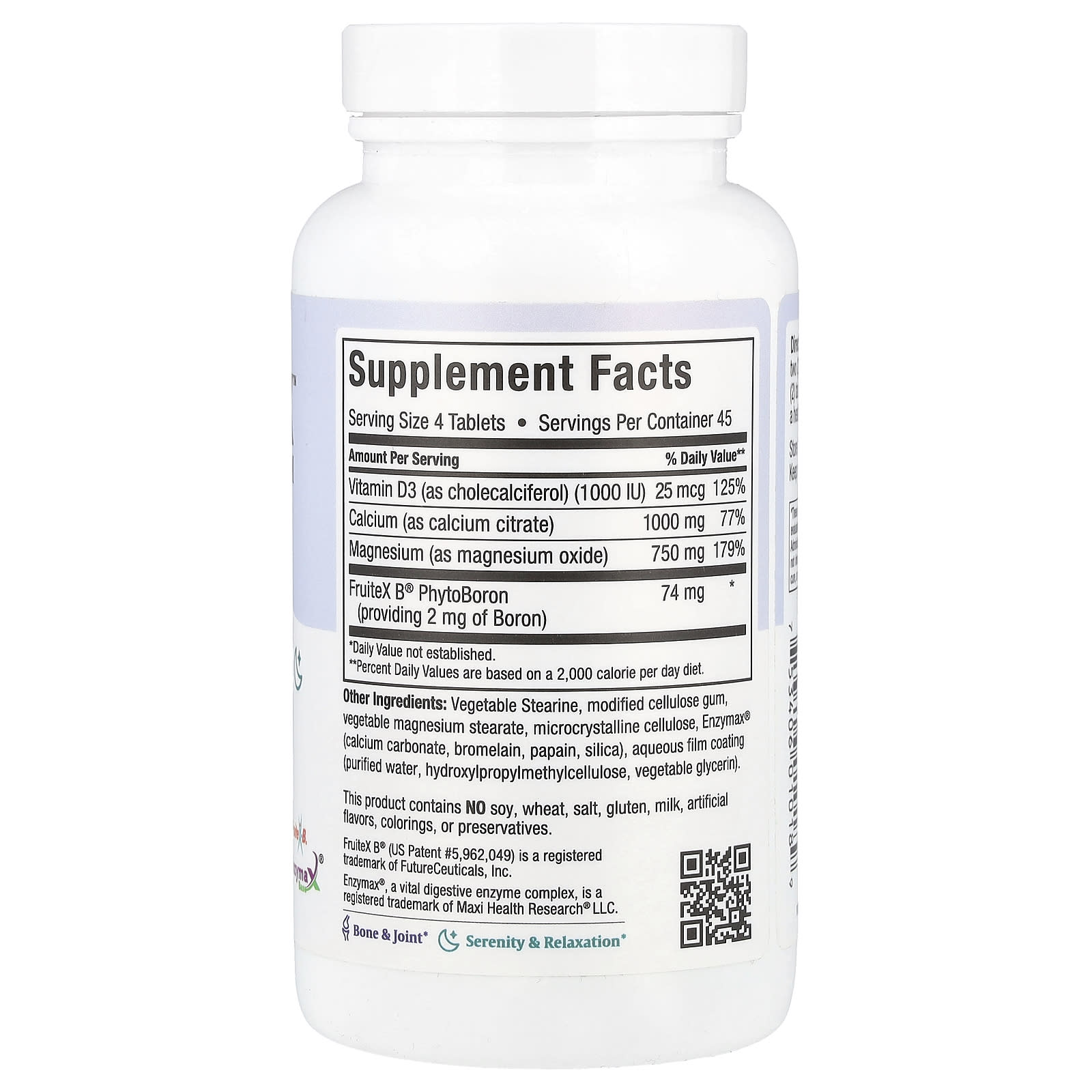 Maxi Health, Cal-Max™ With D3 & Magnesium, 180 Tablets - Image 2