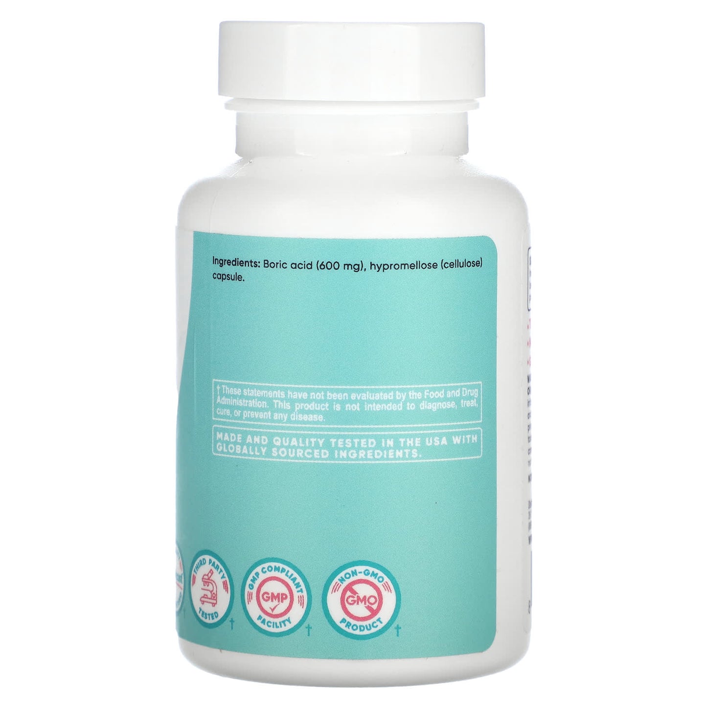Nutricost, Women, Boric Acid, Vaginal Suppository, 600 mg, 30 Capsules - Image 2