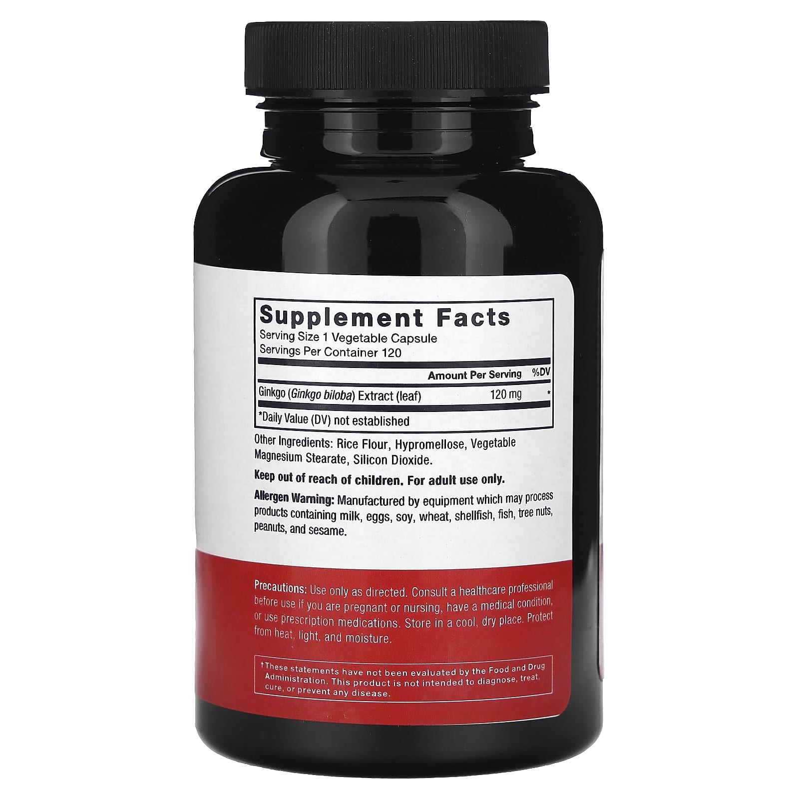 Boost Brain Health with Force Factor Ginkgo Biloba, 120 mg - 120 Capsules - Image 2