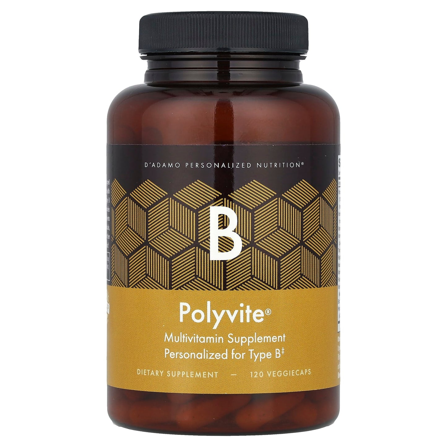 D'adamo Polyvite B Type B Multivitamin Supplement 120 Capsules - Image 1