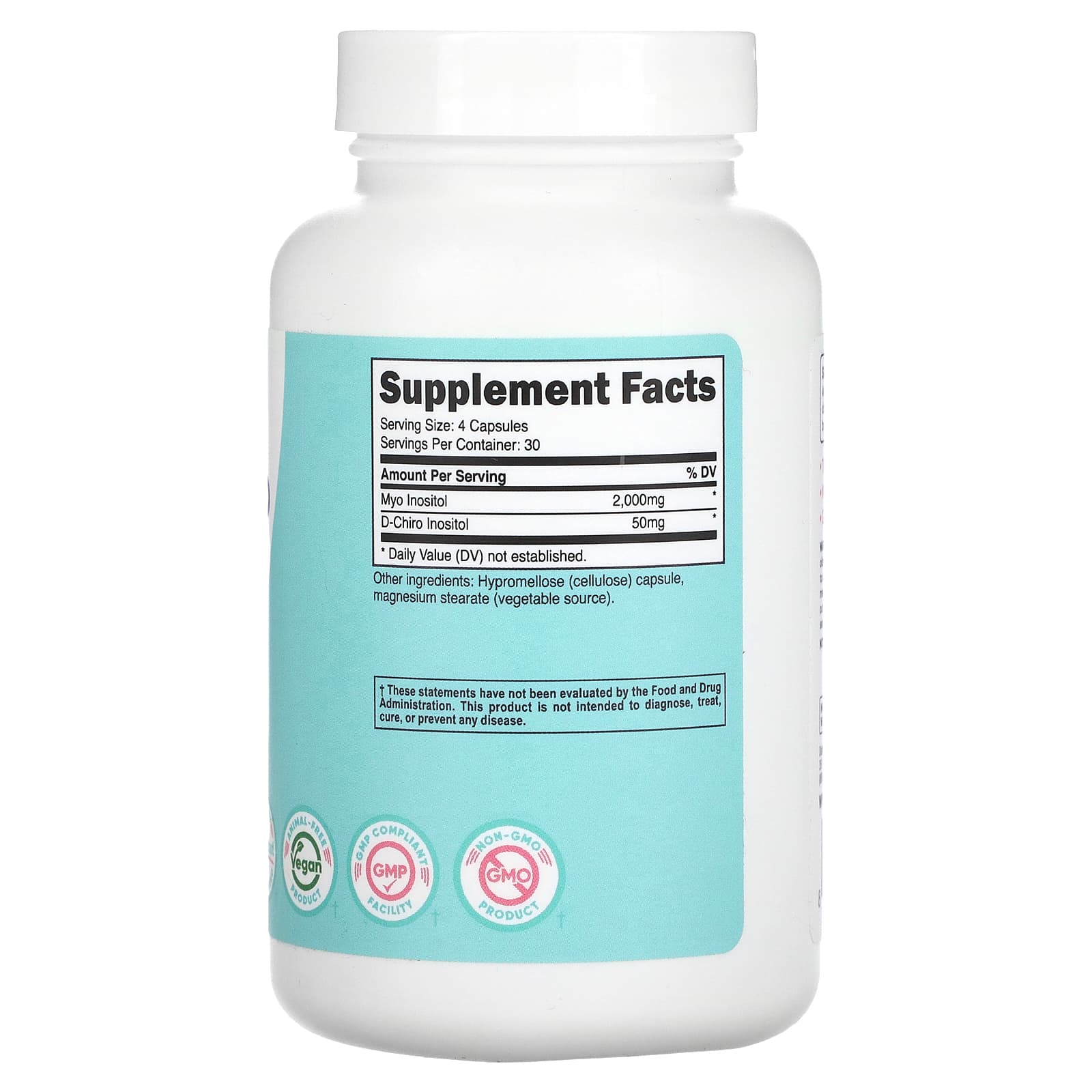 Nutricost, Women, Myo & D-Chiro Inositol, 120 Capsules - Image 2