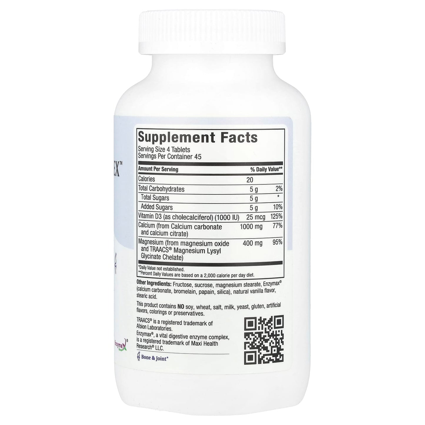 Maxi Health, Chewable Calcium Complex™, Natural Vanilla , 180 Tablets - Image 2