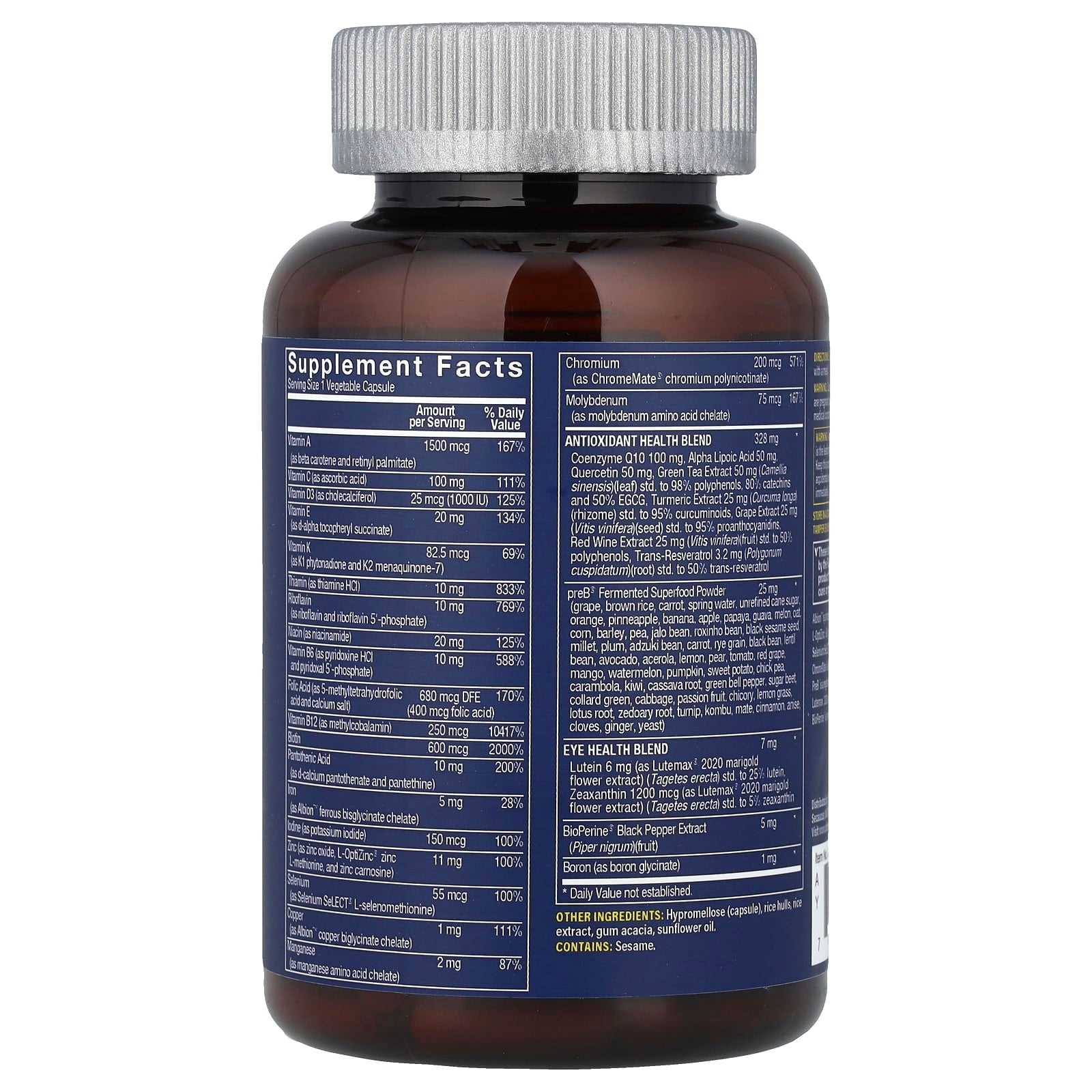 Vthrive, Bioactive Women's One Daily Multi, 60 Vegetable Capsules - Image 2