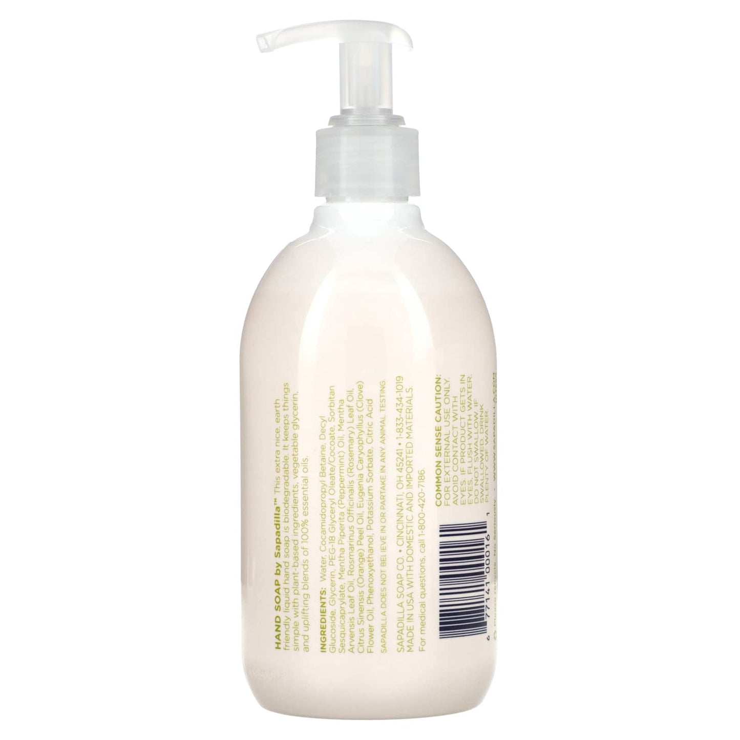 Sapadilla, Lovely Liquid, Hand Soap, Rosemary + Peppermint, 12 fl oz (354 ml) - Image 2