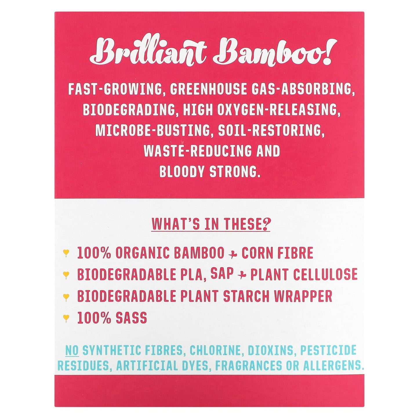 Here We Flo Bamboo Day Pads - Ultra Thin with Wings, Cruelty-Free - Image 2