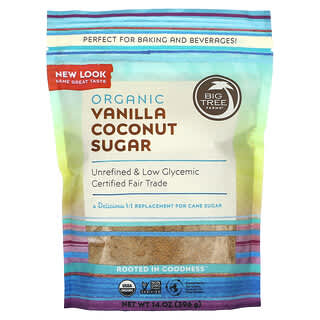 Organic Vanilla Coconut Sugar by Big Tree Farms - 14 oz (396g)