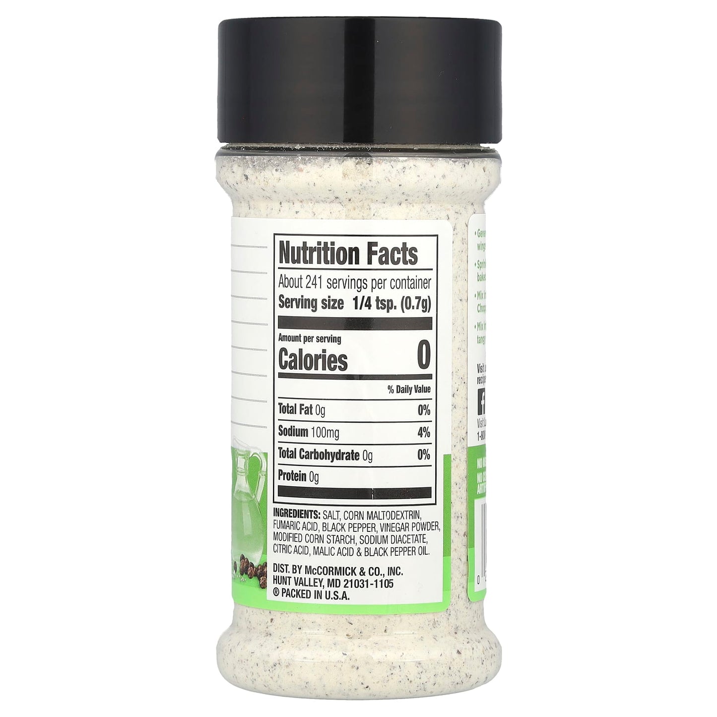 Lawry's, Salt & Pepper Vinegar Seasoning , 5.99 oz (169 g) - Image 2