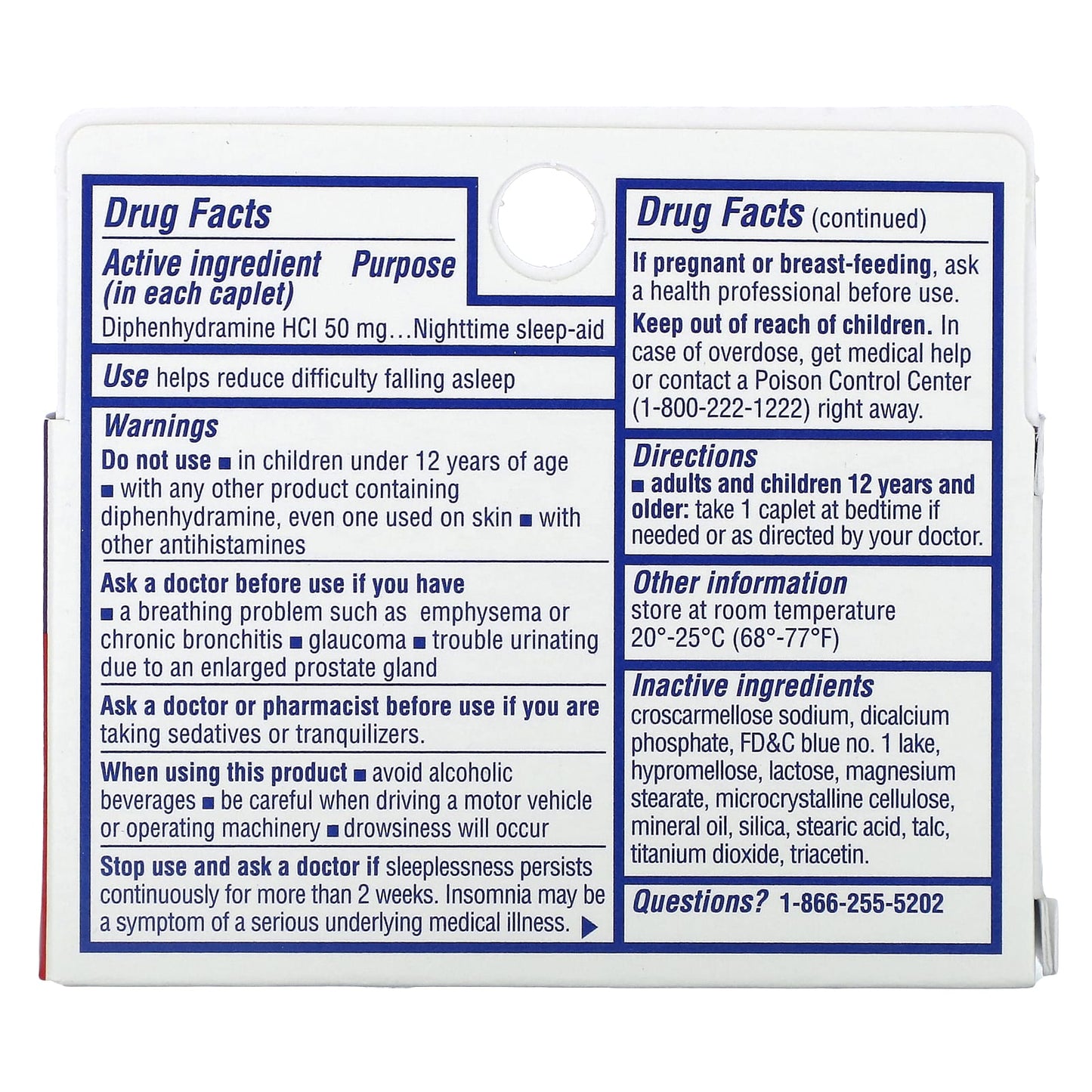 Sominex, Nighttime Sleep-Aid, Maximum Strength Formula, 50 mg, 16 Caplets - Image 2