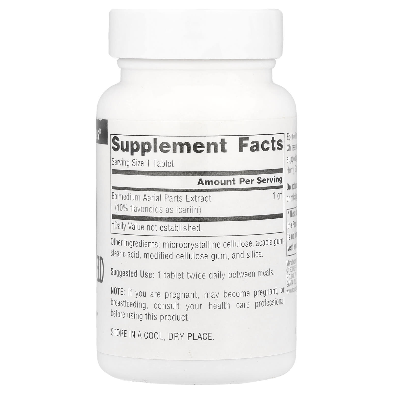 Source Naturals, Horny Goat Weed, 1,000 mg, 30 Tablets - Image 2