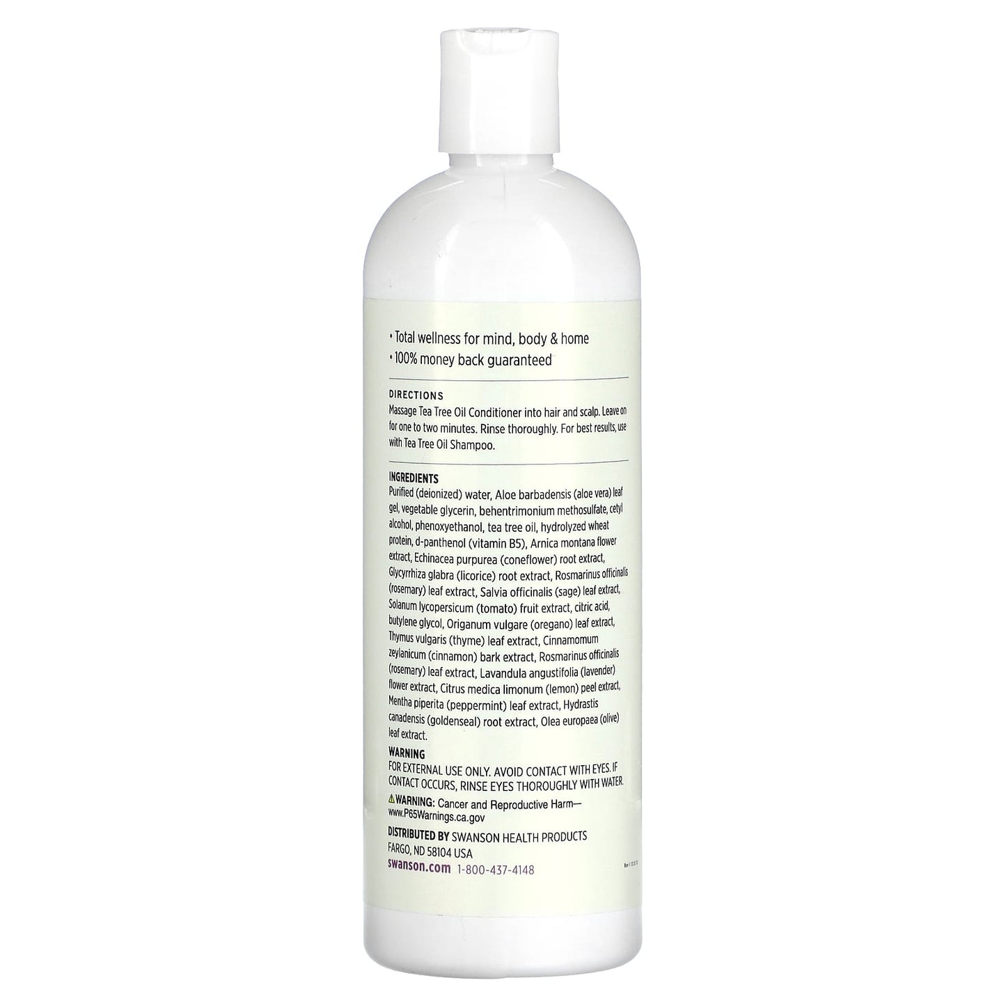 Swanson, Tea Tree Oil Conditioner, 16 fl oz (473 ml) - Image 2