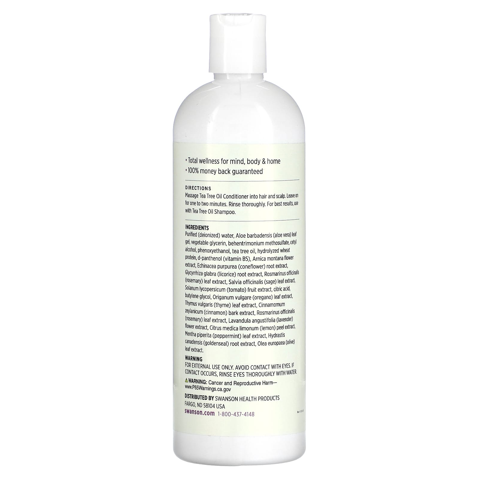 Swanson, Tea Tree Oil Conditioner, 16 fl oz (473 ml) - Image 2