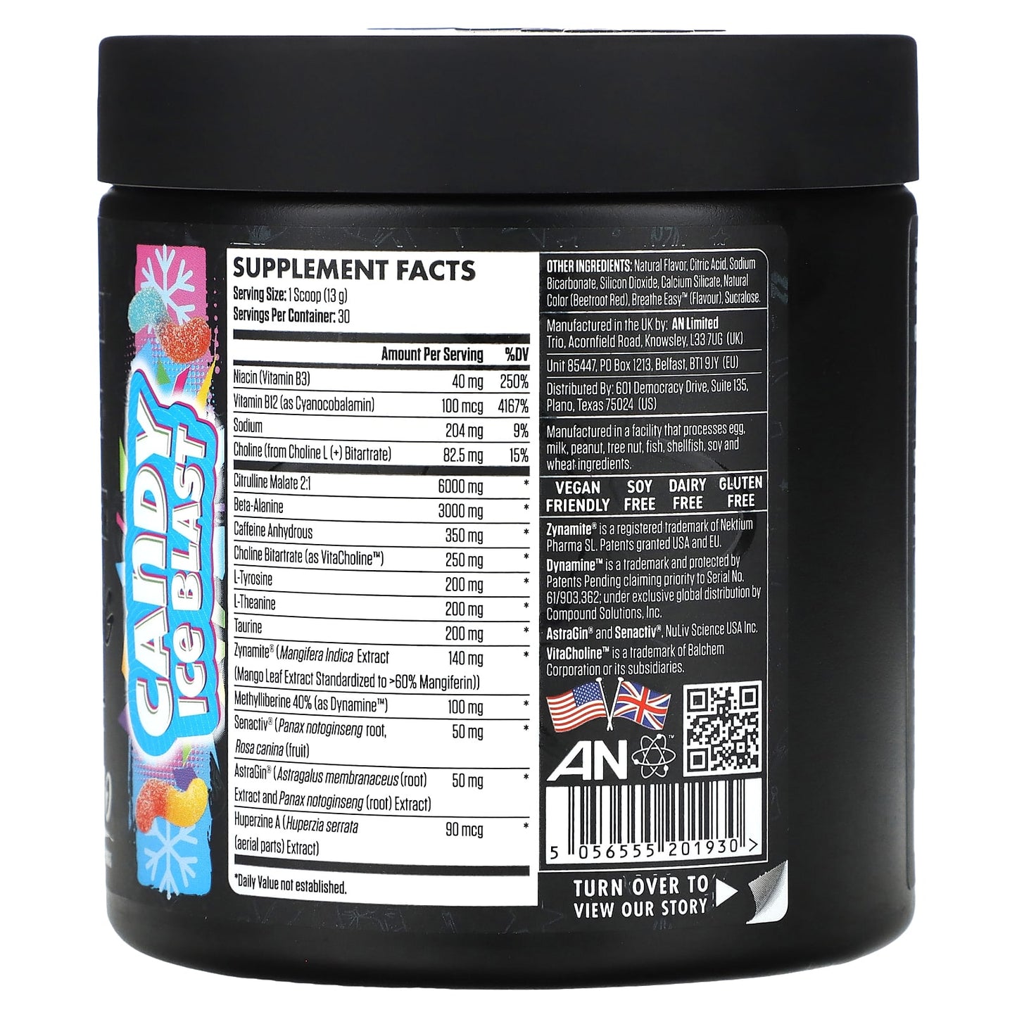 Unleash Your Potential with ABE Ultimate Pre-Workout - Candy Ice Blast - Image 2