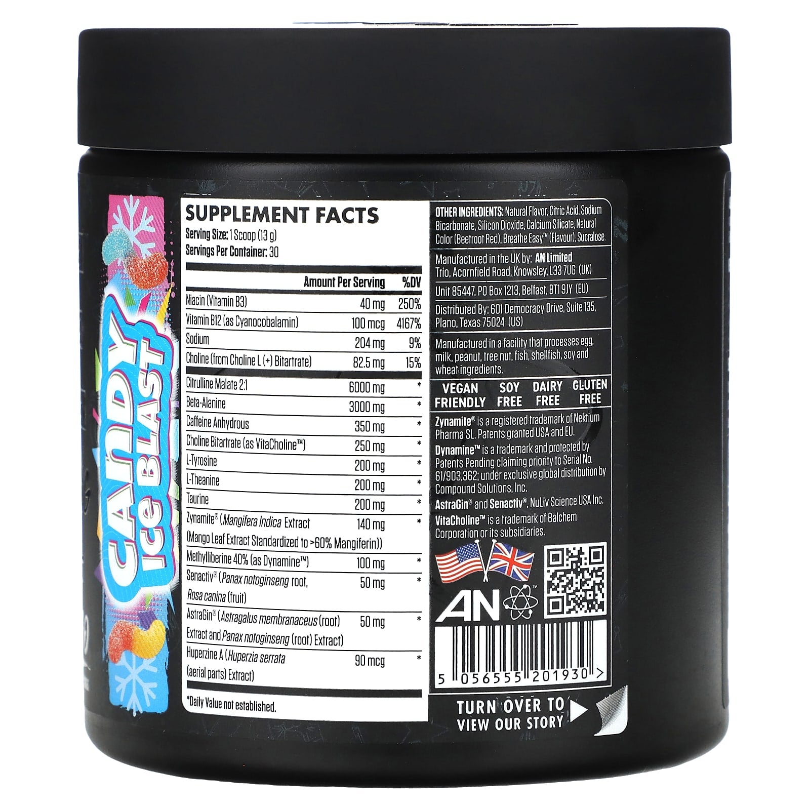 Unleash Your Potential with ABE Ultimate Pre-Workout - Candy Ice Blast - Image 2