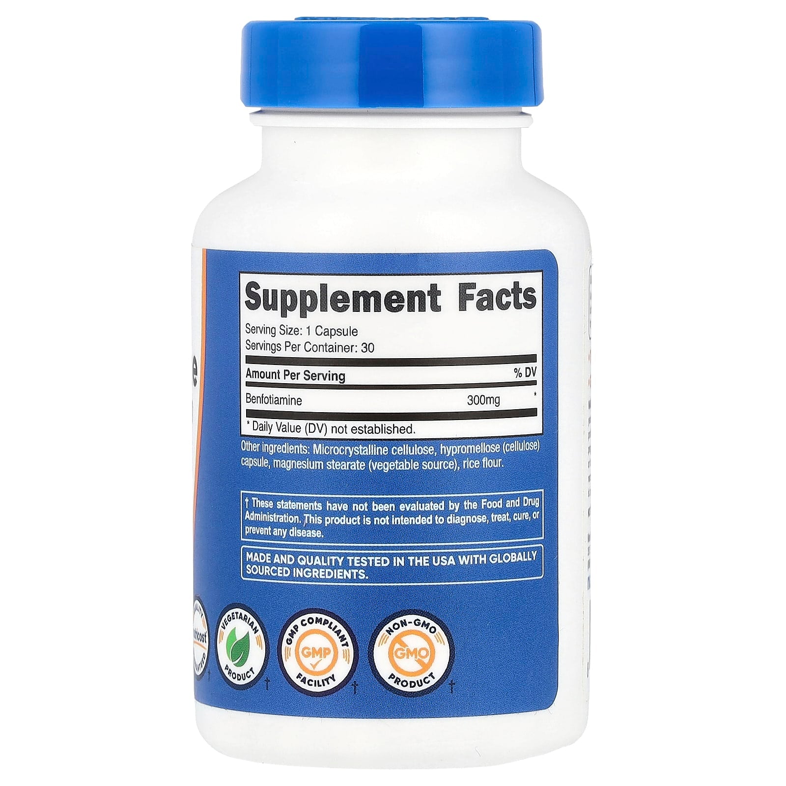Nutricost, Benfotiamine, 300 mg, 30 Capsules - Image 2