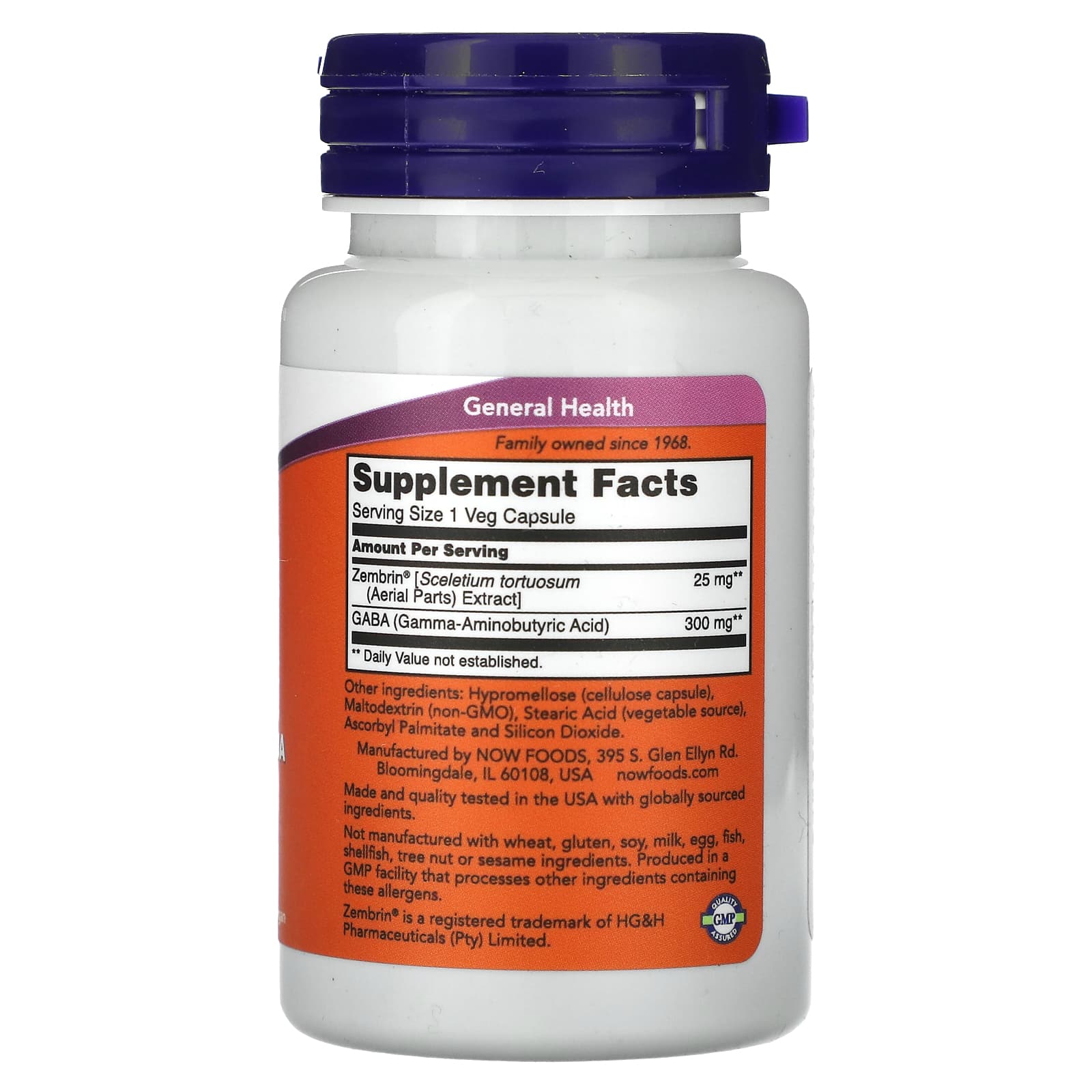 NOW Foods, Calm & Focus With Zembrin & GABA, 60 Veg Capsules - Image 2