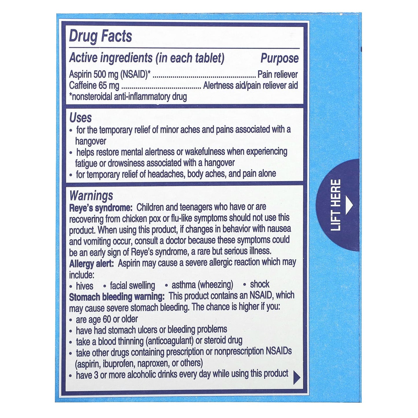 Alka-Seltzer Hangover Relief, 20 Tablets, Fast Headache & Body Ache Relief - Image 2