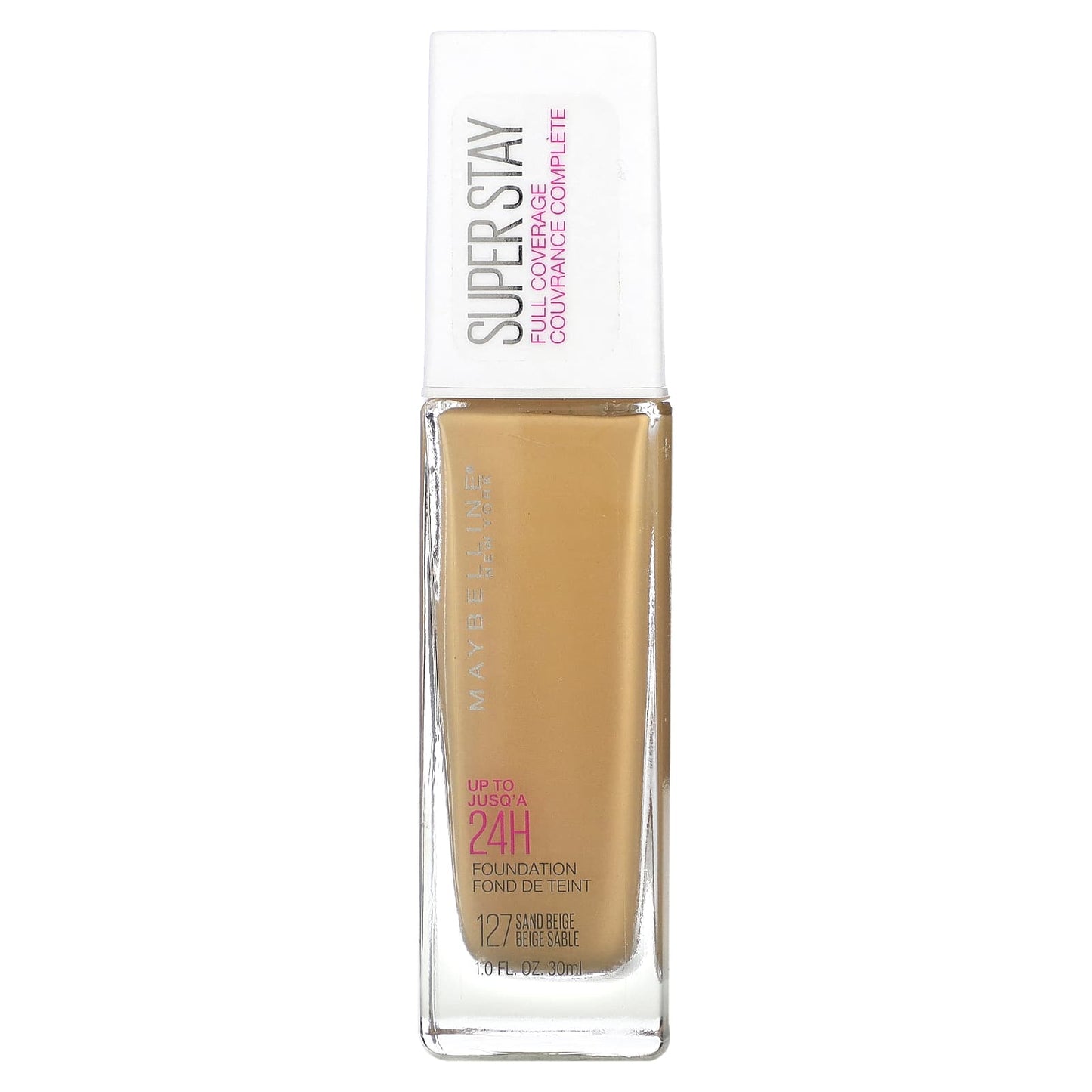 Maybelline, Super Stay, Full Coverage Foundation, 127 Sand Beige, 1 fl oz (30 ml) - Image 1