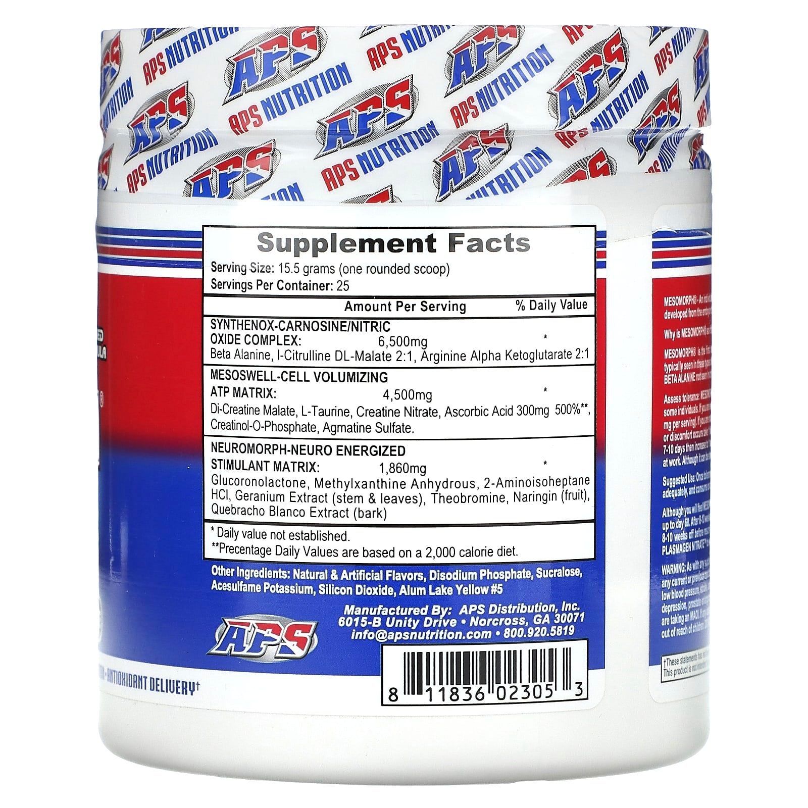 APS Mesomorph Preworkout Supplement - Unleash Your Genetic Potential - Image 2