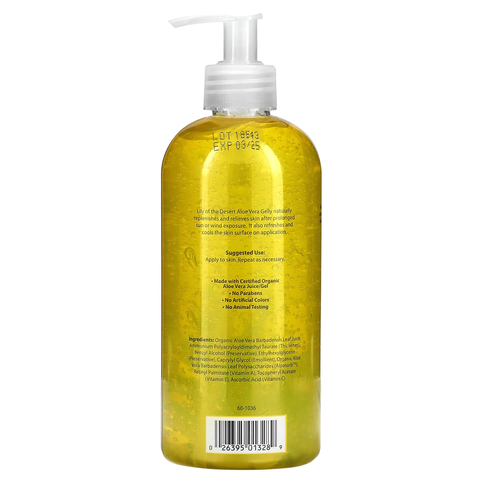Lily of the Desert, 99% Aloe Vera Gelly, Soothing Moisturizer, 16 oz (454 g) - Image 2