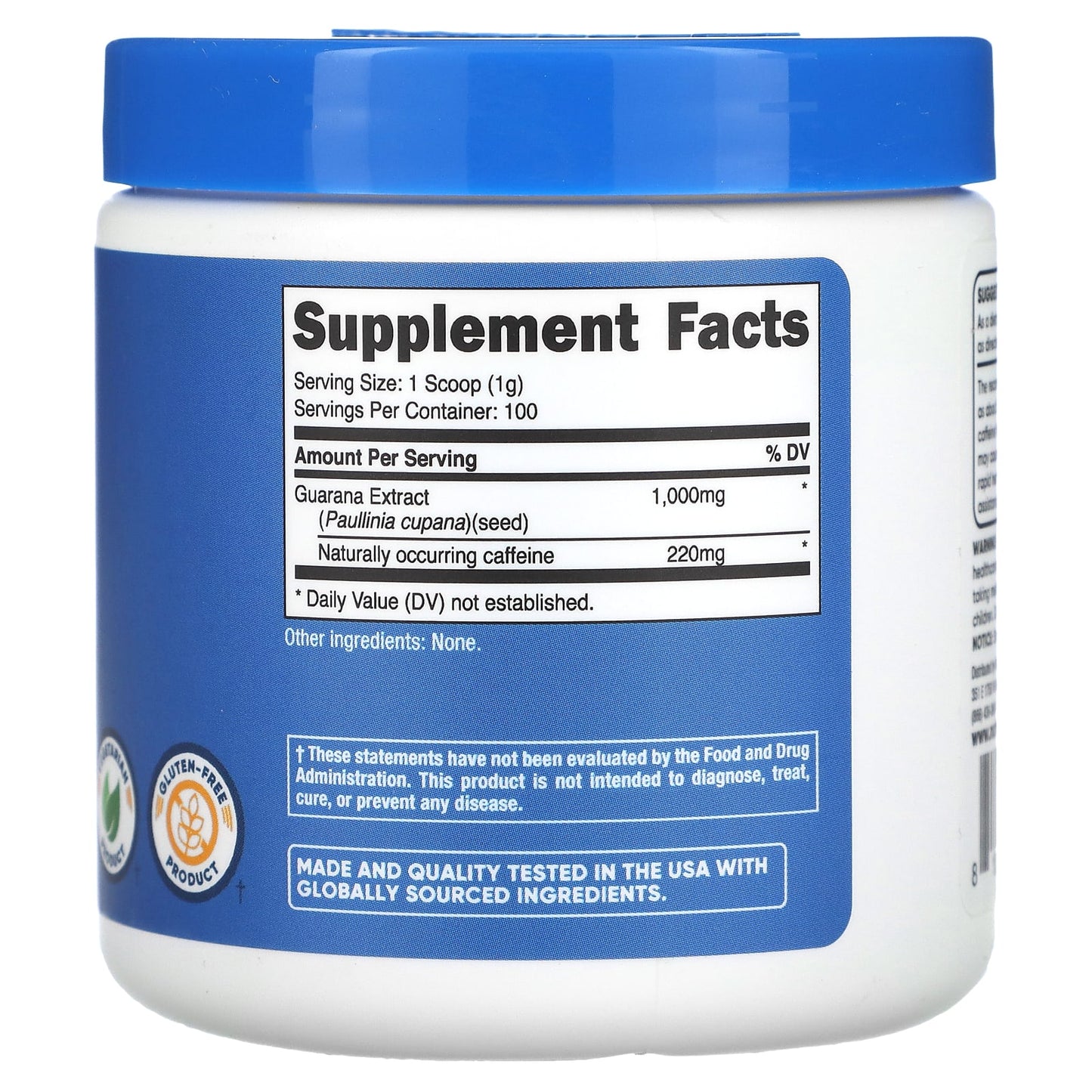 Nutricost, Guarana Powder, 3.5 oz (100 g) - Image 2