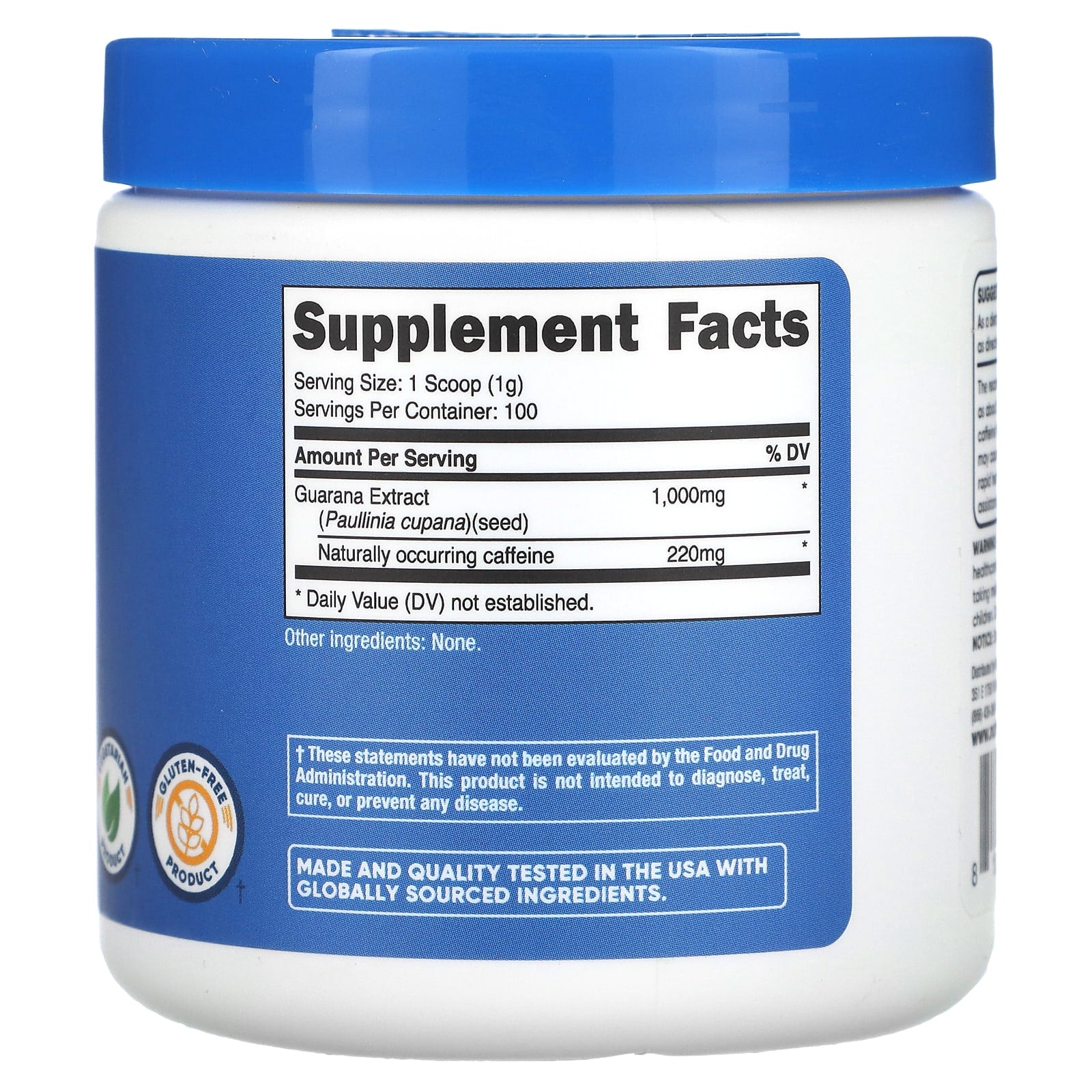 Nutricost, Guarana Powder, 3.5 oz (100 g) - Image 2