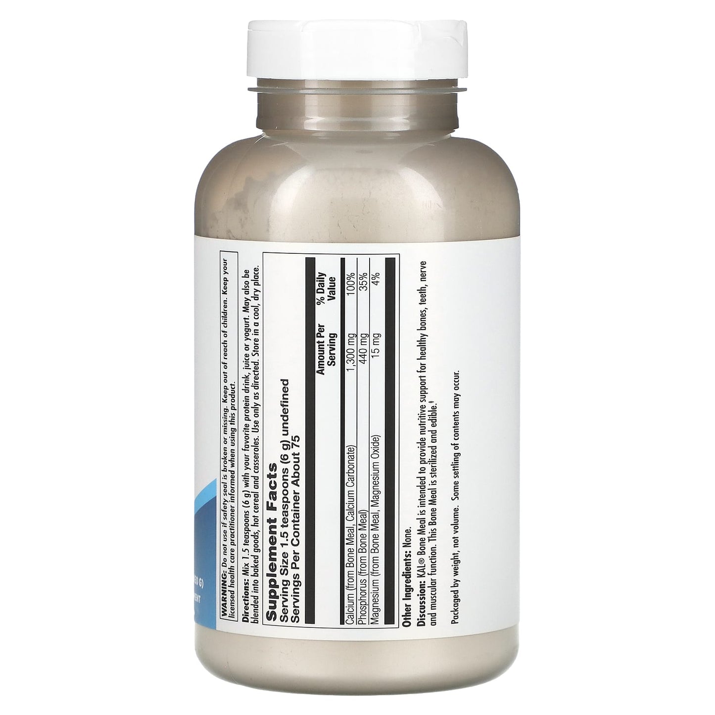 KAL Bone Meal Powder 16 oz (450g) for Healthy Bones & Muscles - Image 2