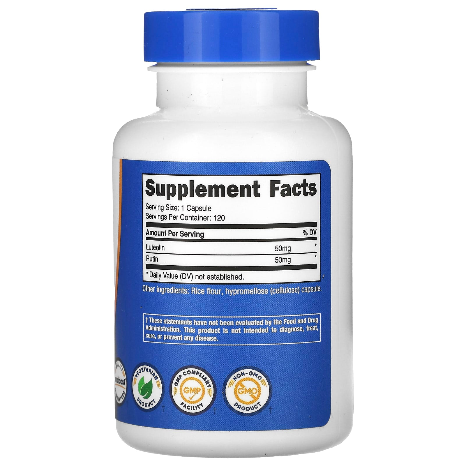 Nutricost, Luteolin With Rutin, 50 mg, 120 Capsules - Image 2