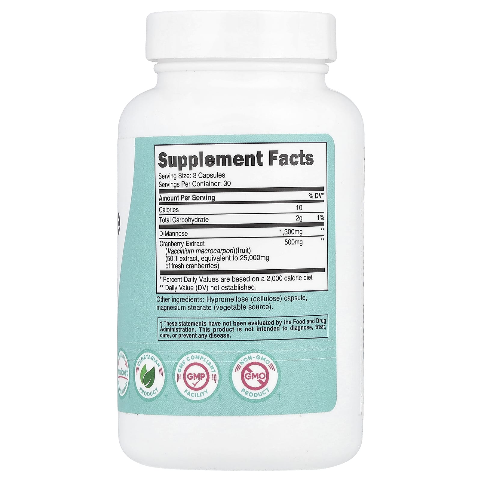 Nutricost, Women, D-Mannose with Cranberry Extract, 90 Capsules