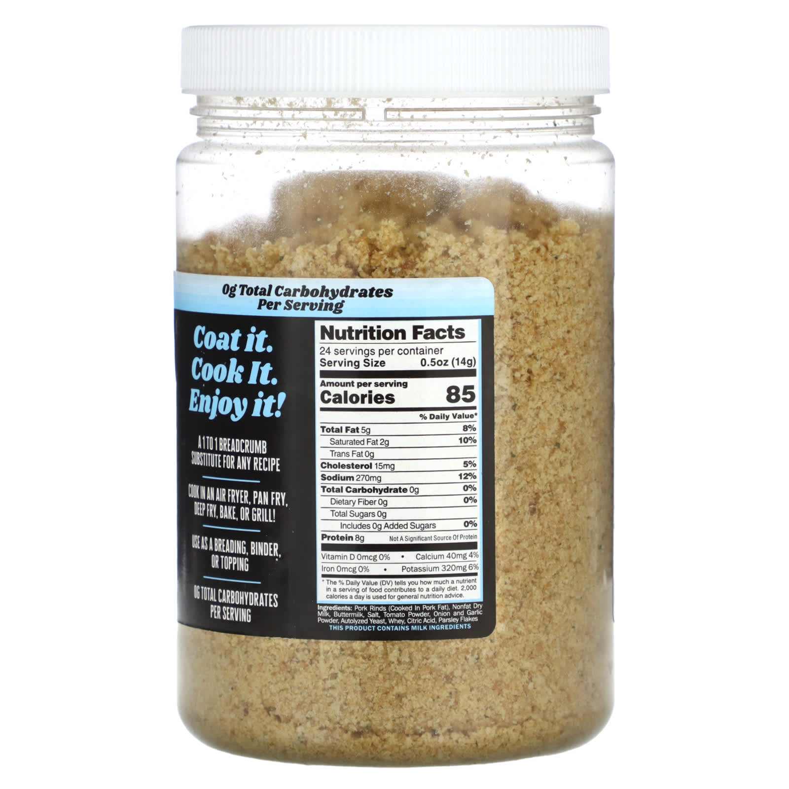 Pork King Good, Pork Rind Crumbs, Ranch Seasoned , 12 oz (340 g) - Image 2