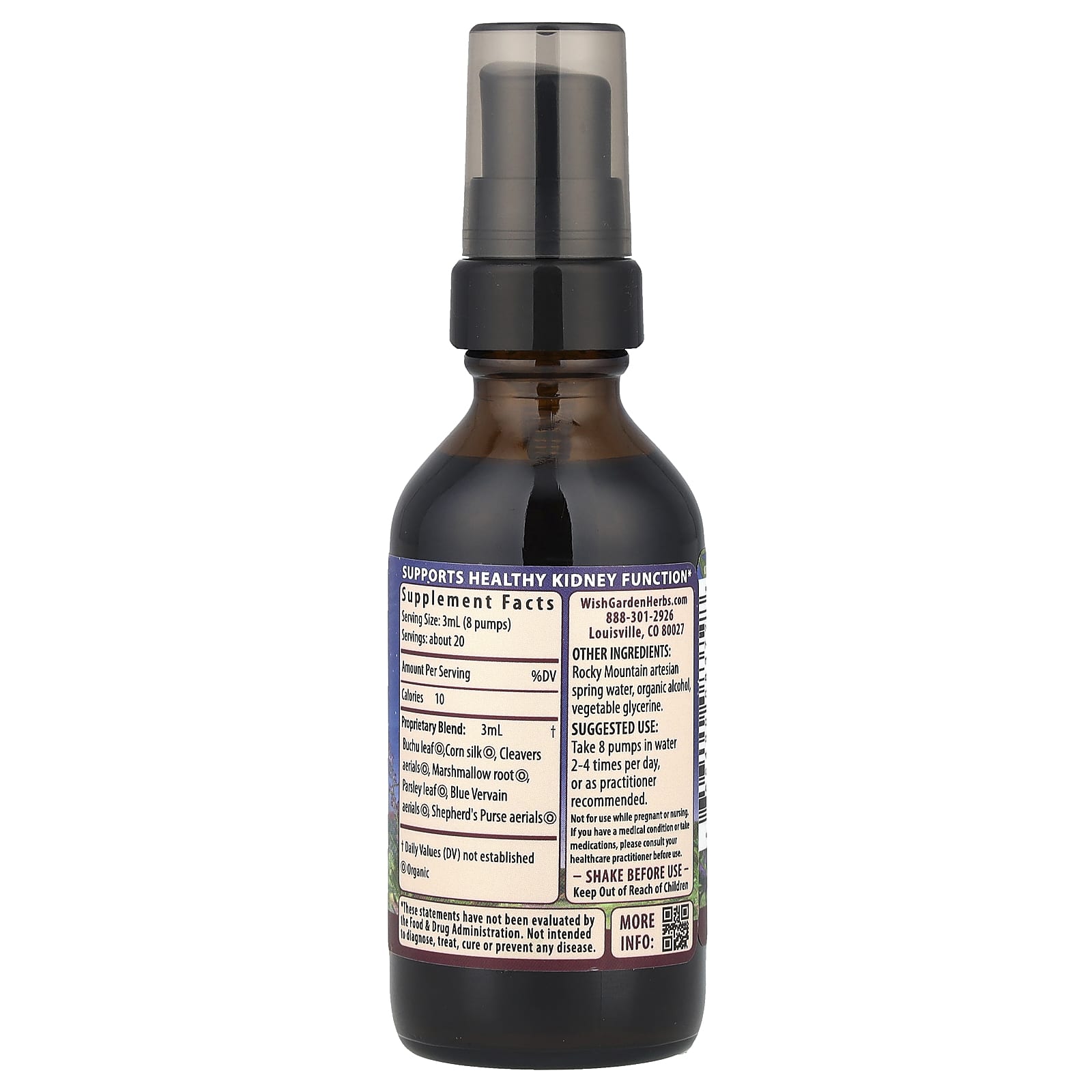 WishGarden Herbs, Kidney™ Strength , 2 fl oz (59 ml) - Image 2