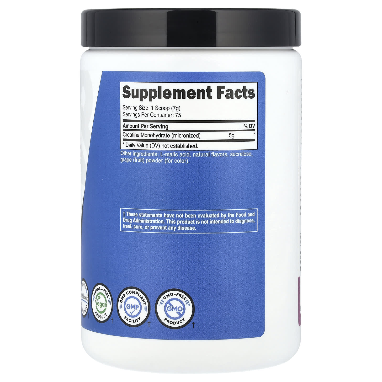 Nutricost, Performance, Creatine Monohydrate, Grape, 1.1 lb (500 g) - Image 2