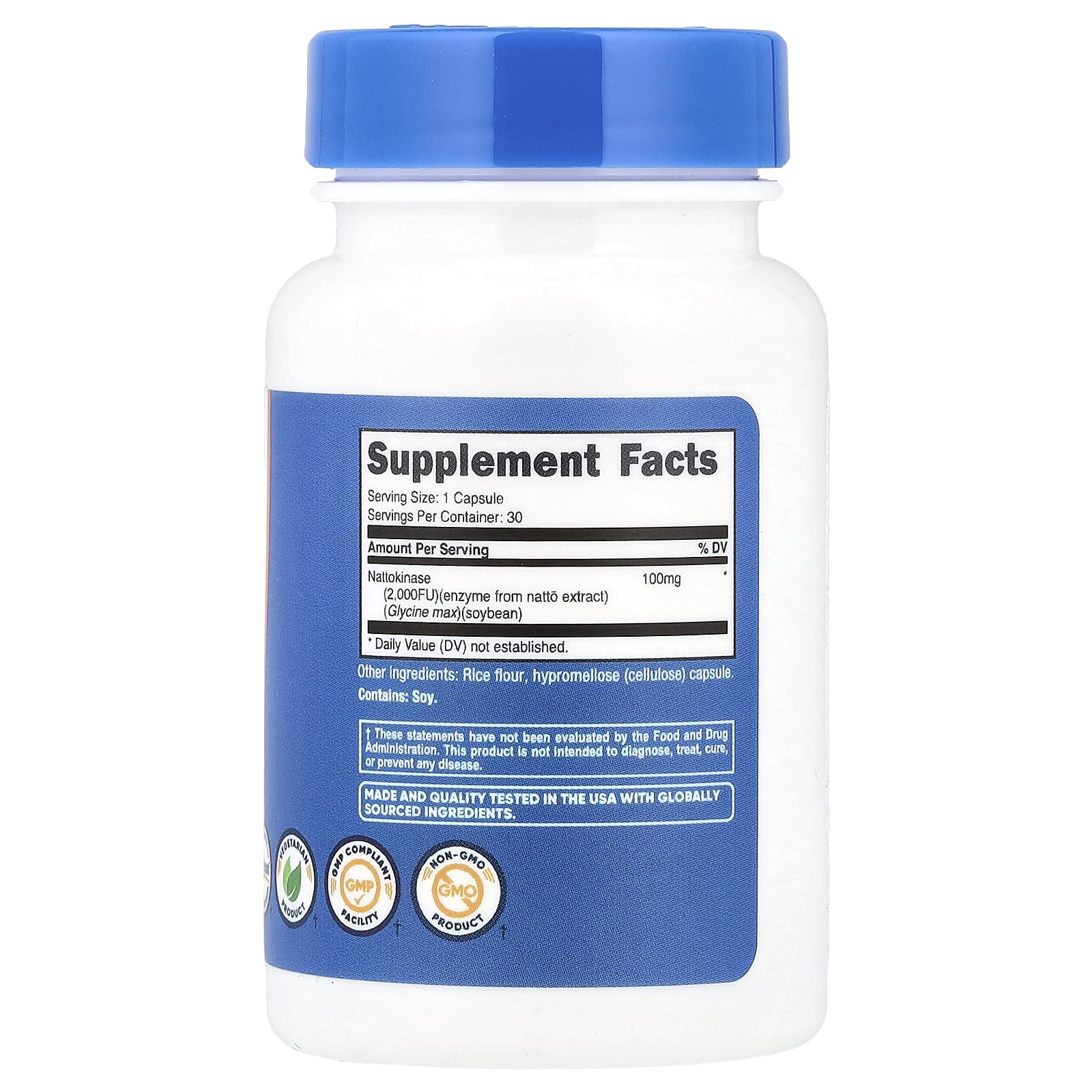 Nutricost, Nattokinase, 2,000 FU, 30 Capsules - Image 2