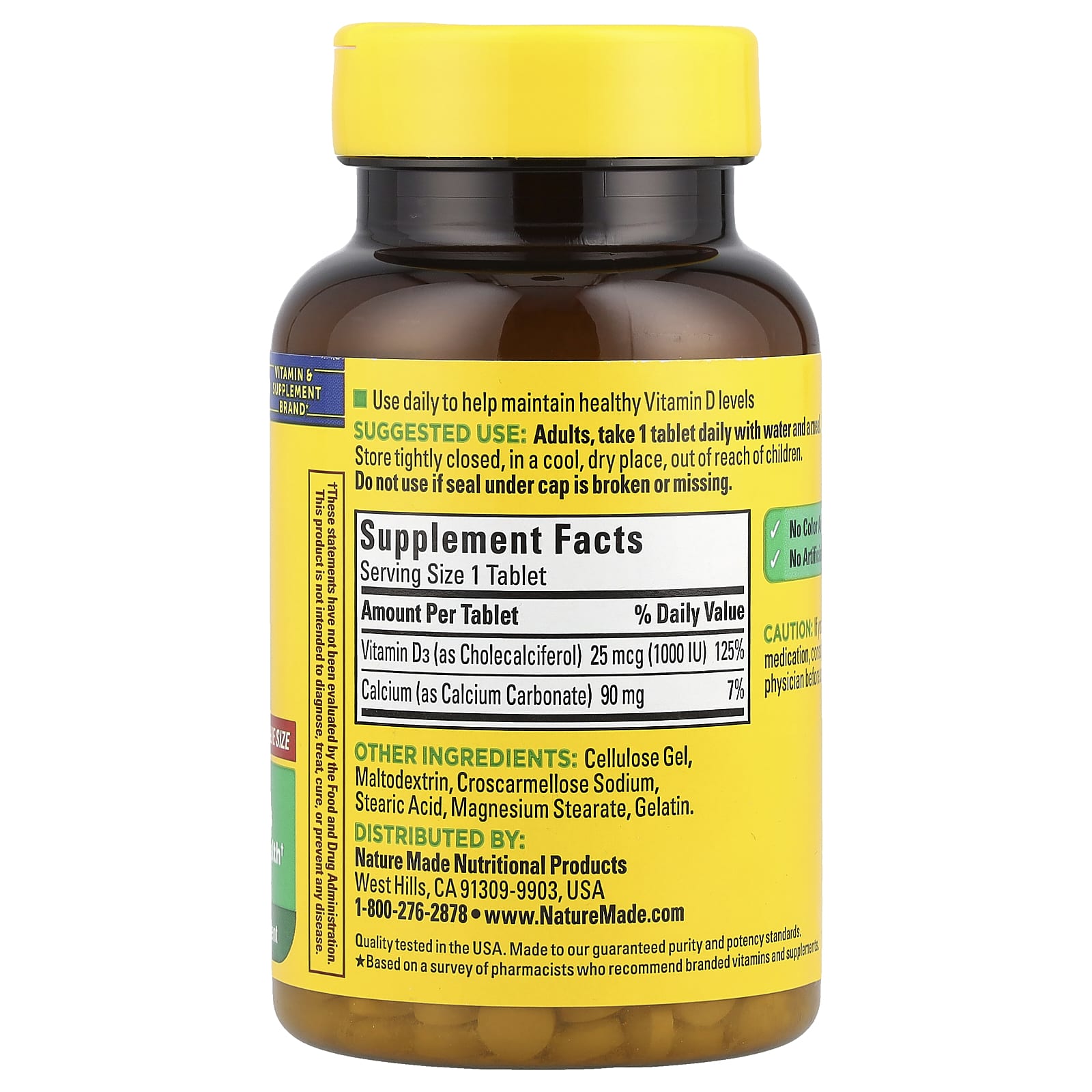 Nature Made, Vitamin D3, 300 Tablets - Image 2