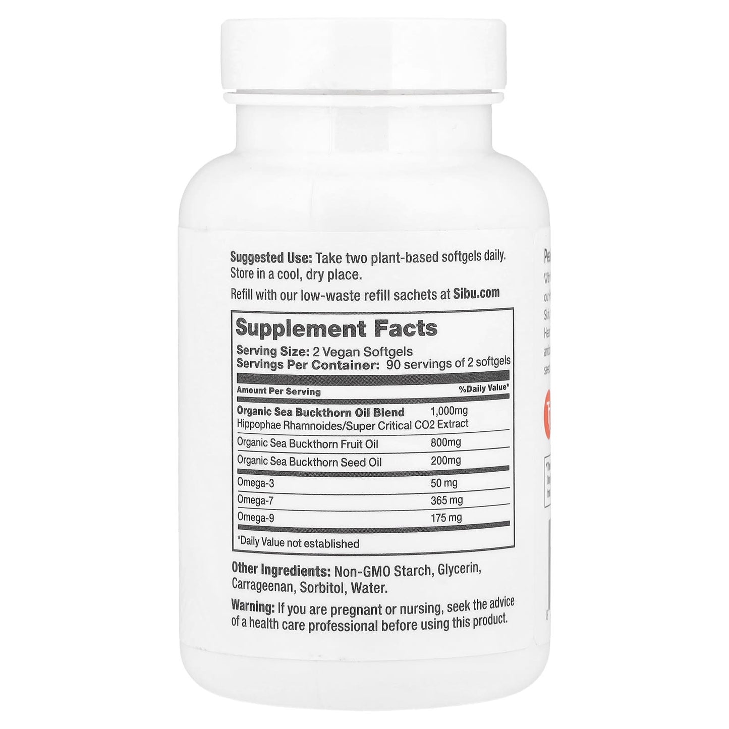 Sibu Beauty, Omega-7, 180 Softgels - Image 2