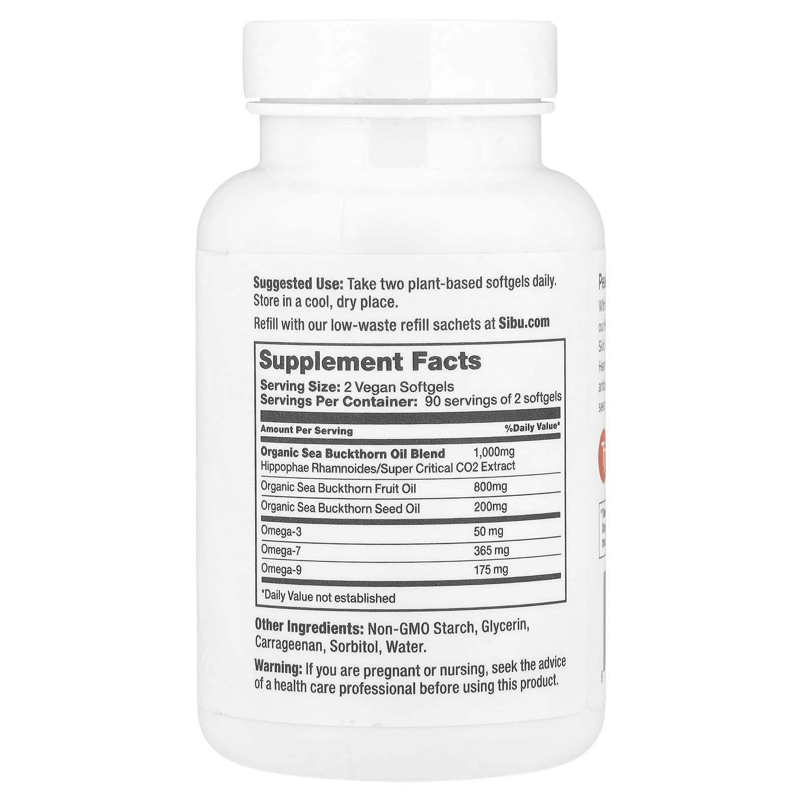 Sibu Beauty, Omega-7, 180 Softgels - Image 2