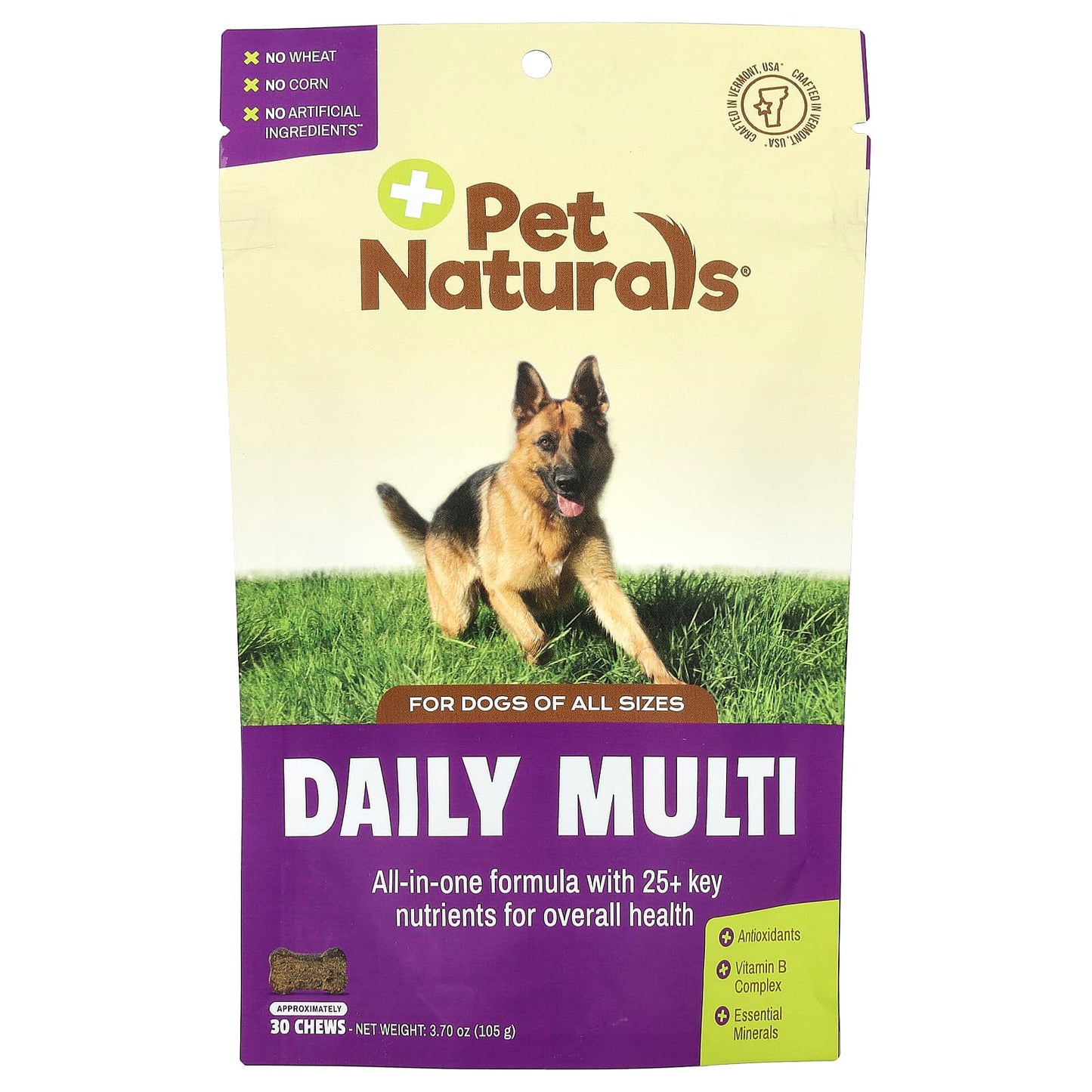Pet Naturals, Daily Multi, For Dogs, All Sizes, 30 Chews, 3.7 oz (105 g) - Image 1