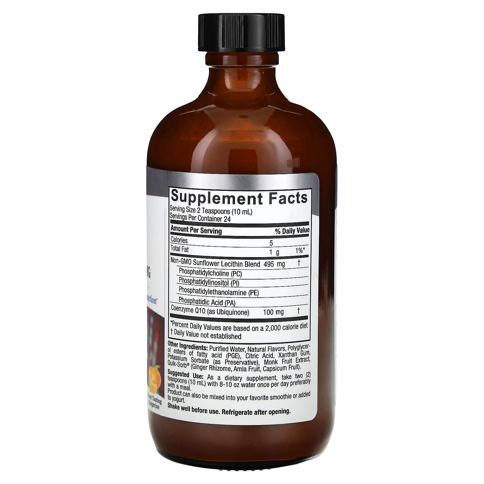Nature's Answer, Liquid Co-Q10, Tangerine, 100 mg, 8 fl oz (240 ml) - Image 2